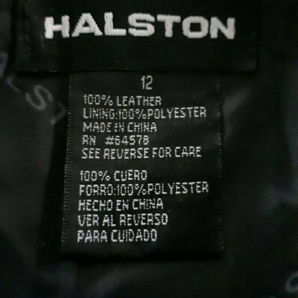 Vintage Halston Black Leather Vest - Picture 5 of 5